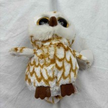 Ty Beanie Boo Plush Toy Swoops Owl Glitter Eyes 6 Inch Stuffed Animal Small - £7.91 GBP
