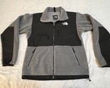 The North Face Denali Jacket Mens Small Gray &amp; Black Full Zip Polartec F... - $45.46