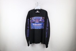 Vtg 90s Anheuser Busch Mens XL Budweiser King of Beers Long Sleeve T-Shirt USA - £62.24 GBP