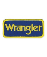 WRANGLER IRON ON PATCH 3.87&quot; Jeans Blue Yellow Rodeo Jacket Embroidered ... - $111.80 MXN