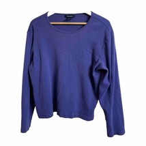 The Limited Women’s Top Size XL Purple Long Sleeve Cotton - £6.25 GBP