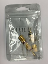 Radio Shack Deluxe Pin Connectors 2780309 Gold Plated Pack of 4 - £6.38 GBP