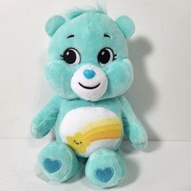Care Bears Wish Bear Basic Fun 2021 Plush 10&quot;  Blue Aqua NWOT Shooting Star - £11.44 GBP