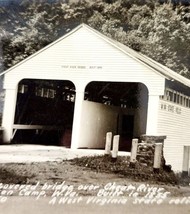 RPPC Covered Bridge West Virginia 1920s Cheat River US RT 50 Dawson Camp... - $69.99