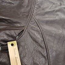 Excelled RN# 20849 Men's Brown Full Zip Pockets Leather Jacket Size Large  image 3