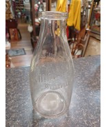 Milk Bottle Elmhurst Milk Dairy Hornell Wellsville NY Quart Embossed - $752.48 MXN