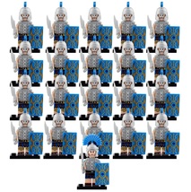 Medieval Roman Legion Centurion Soldiers Blue Armour 21pcs Minifigures Toy - £22.64 GBP