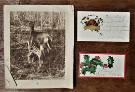 1912 Antique Christmas Card From Remington Arms Co Lot Signed By Ed E Renshaw - £37.76 GBP