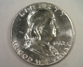 1962-D Franklin Half Dollar Nice Uncirculated Nice Unc. Original Coin Bobs Coins - £16.54 GBP