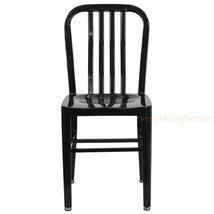 Mid-Century Black &#39;Navy&#39; Style Dining Chair Cafe Restaurant In-Outdoor 500 Lbs! - £116.83 GBP
