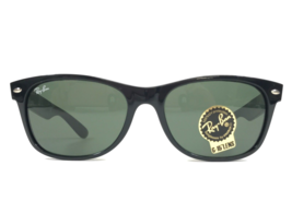 Ray-Ban Sunglasses RB2132 NEW WAYFARER 901L Polished Black w/ G-15 Green Lenses - $94.04