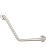12-Inch X 12-Inch Boomerang Shaped Shower Grab Bar, Stainless Steel - $1,538.22 MXN