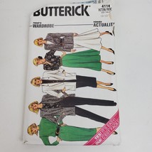 Vintage 1986 Butterick 4114 Sewing Pattern Miss Jacket Dress Top Skirt 8... - $11.30