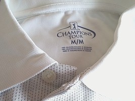 Champions Tour Men&#39;s Ss Knit Golf SHIRT-M-NWT-ORIG.$50-DRY Performance Wicking - £11.24 GBP
