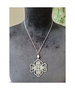 Trifari Women Rhinestone Pendant Necklace Pearl Accent And Lobster Claw ... - $476.43 MXN