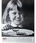 Lipton Soup Young girl 60&#39;s ad chicken rice soup-1962 Vintage Print Ad - $10.88 CAD