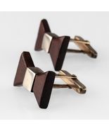 Vintage Taxco Mexico Signed Beto Sterling Silver &amp; Dark Wood Bowtie Cuff... - €98,26 EUR