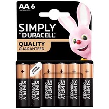Duracell Batteries AA 6-Pack Alkaline Power Battery Long Lasting Lithium UK - £7.89 GBP