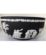 “Wedgwood” Black Solid Jasper Ware SACRIFICIAL BOWL ^^ - $324.61 CAD