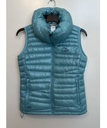 LL Bean Down 700 Fill Puffer Vest Full Zip Blue Women&#39;s Size Small - $752.48 MXN