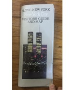 I LOVE NEW YORK New York City VISITORS GUIDE AND MAP w/TWIN TOWERS on fr... - $22.07 CAD