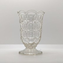 Brockwitz Glass Art Deco Celery Vase, Moonprint / Globus Pattern, Clear,... - $26.48
