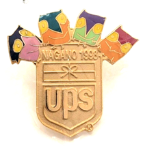 UPS 1998 Nagano Olympics Snowlets Owl Mascots Corporate Shield Logo Spon... - $316.17 MXN