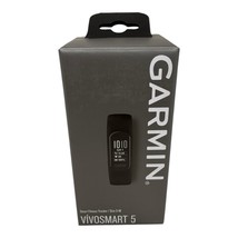 New Garmin Vivosmart 5 White Case w/ White Band Smart Fitness Tracker (S-M) - $108.89