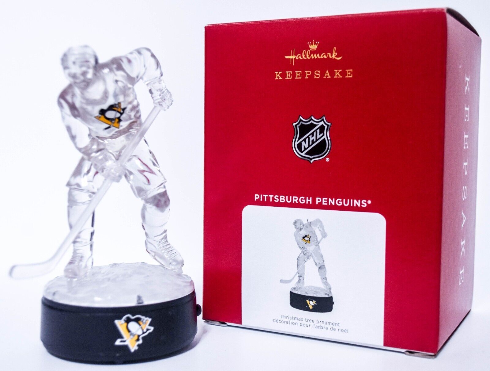 Hallmark Pittsburgh Penguins  Lighted Hockey Player - NHL Keepsake Ornament 2021