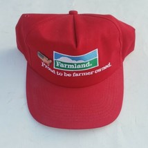 Vintage Farmlamd Proud to be farmer owned. snapback hat with usa pin. No tag. - £11.66 GBP