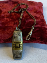 Antique Nickel Silver Hickok Beltogram Pocket Watch Fob Fashion Jewelry ... - £63.26 GBP