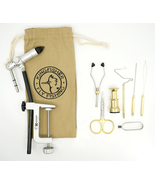 Rock Creek Fly Tying Vise w/ Tools • Rotary Hook Grip • Beginner/Travel Kit - $81.18