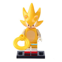 Super Sonic SegaSonic the Hedgehog Lego Compatible Minifigure Bricks - £3.55 GBP