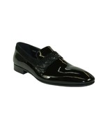 Men&#39;s GENIO Patent Leather Red Sole Shoes Formal 120371275 Black Stones - $157.50