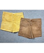 2 Chino by Anthropologie Women’s Shorts Relaxed Yellow Tan Size 26 - $26.03