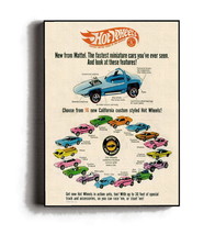 Framed 1968 Hot Wheels First Ever Set Vintage Comic Book Magazine Ad - £15.16 GBP