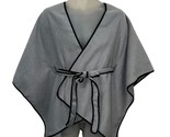 Vince Camuto OS Gray Belted Wrap Capelet Cape NWTs $98 - $27.67