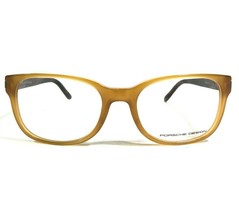 Porsche Design Eyeglasses Frames P8250 B Brown Amber Square Full Rim 53-... - $111.99