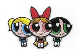 Powerpuff Girls Animated TV Series Group Trio Images Embroidered Patch NEW - £6.13 GBP