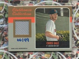 2019 Heritage Clubhouse Collection Jersey Gold Chris Sale 66/99 Red Sox - £5.34 GBP