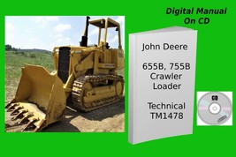 John Deere 655B 755B Crawler Loader Repair Technical Manual TM1478 - £15.15 GBP+