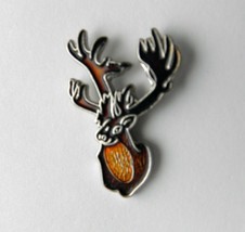 Caribou Head Deer Reindeer Antlers Wildlife Lapel Pin 3/4 Inch - £4.29 GBP