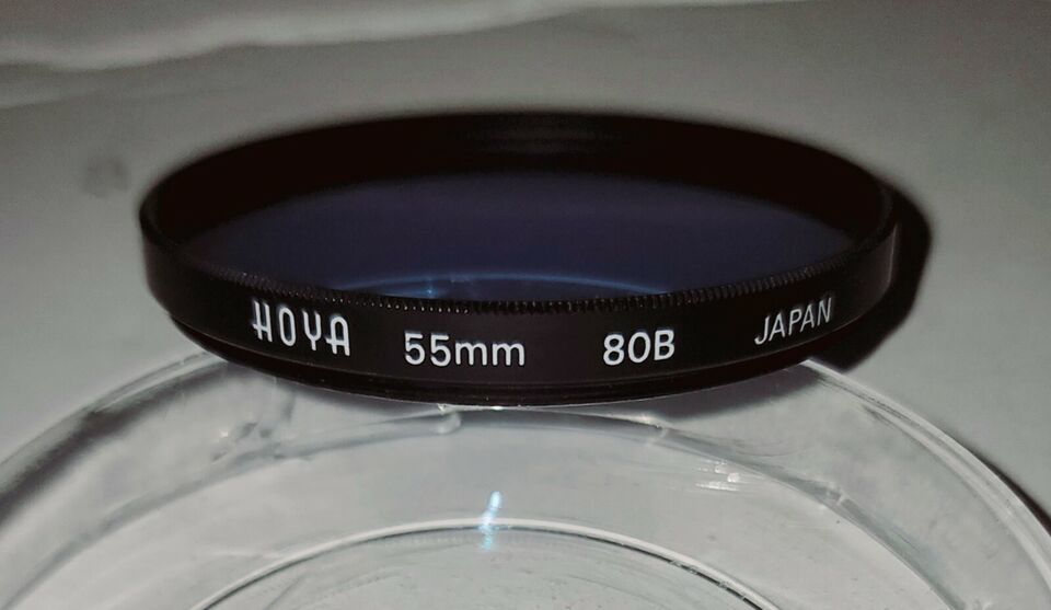 Hoya 55mm 80B Filter - Blue Color Correction - Made in Japan 100% positive fb - £7.65 GBP