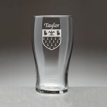 Taylor Irish Coat of Arms Tavern Glasses - Set of 4 (Sand Etched) - $67.32