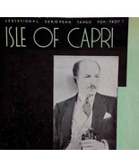 1934 Fox Trot Tango Sheet Music Xavier Cugat Isle of Capri Latin Jazz An... - £47.29 GBP