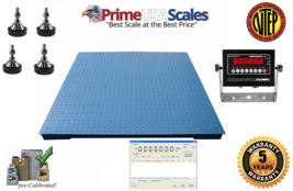 Prime USA NTEP 60&quot; x 60&quot; Floor scale 2000 x .5 lb w/ Data Software - $1,195.00