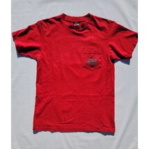 Harley Davidson Conroe Texas TX Red Cotton Short Sleeve T-shirt Size M - $19.97