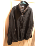 COLUMBIA Men&#39;s Black 3X Windbreaker Zipper Down Jacket - $40.62 CAD