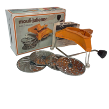 Mouli Julienne 5 Disc Super Salad Maker 445 Vintage Missing Slicing Disc - $18.78