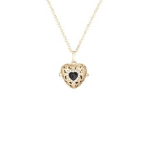 Essential Oil Diffuser Necklace. Lava Stone Heart Locket. Heart Locket. Heart Lo - £20.78 GBP